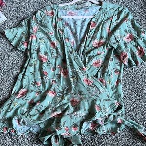 The loft wrap around tie shirt